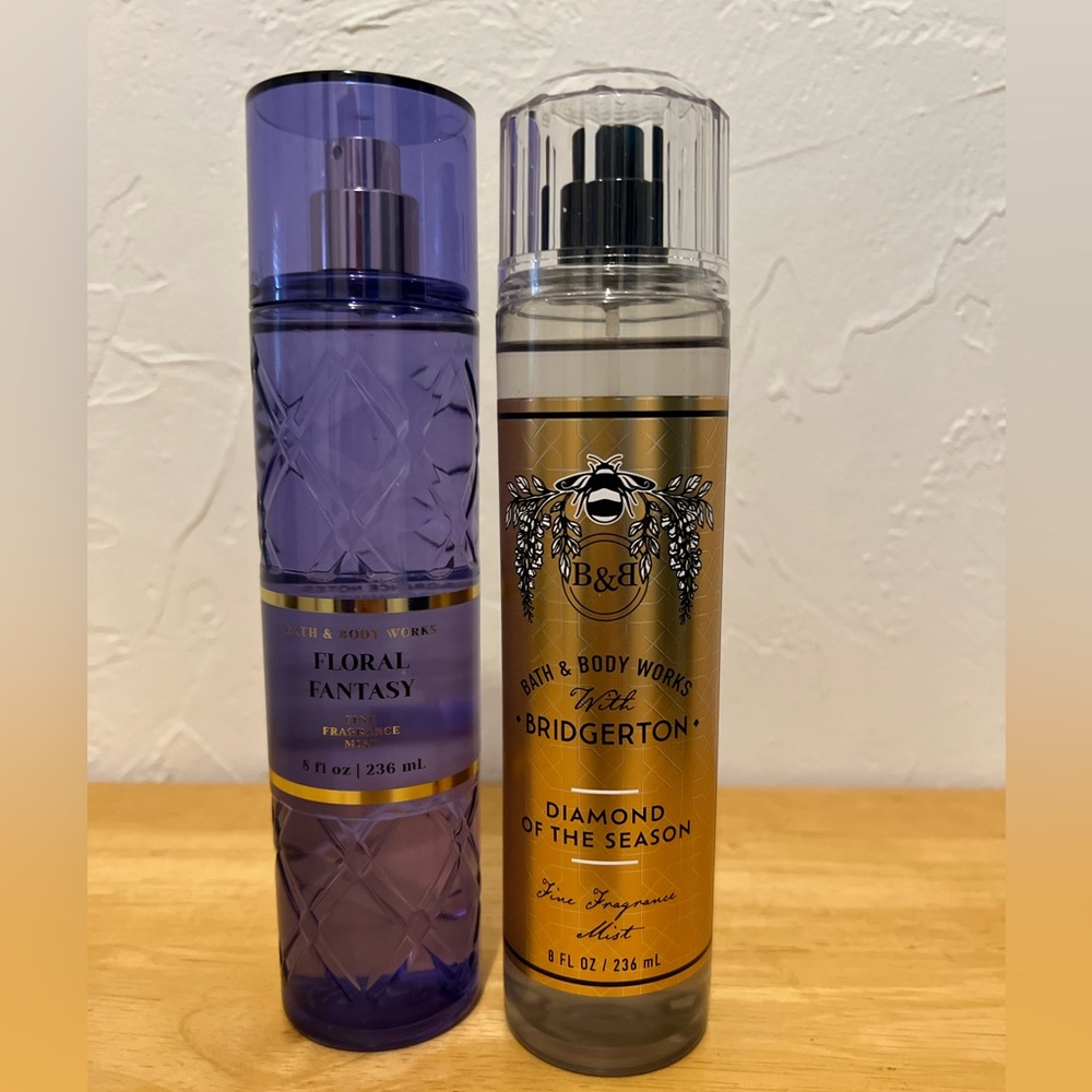 Bath and Body Works fragrance mist. Bridgerton and Floral Fantasy